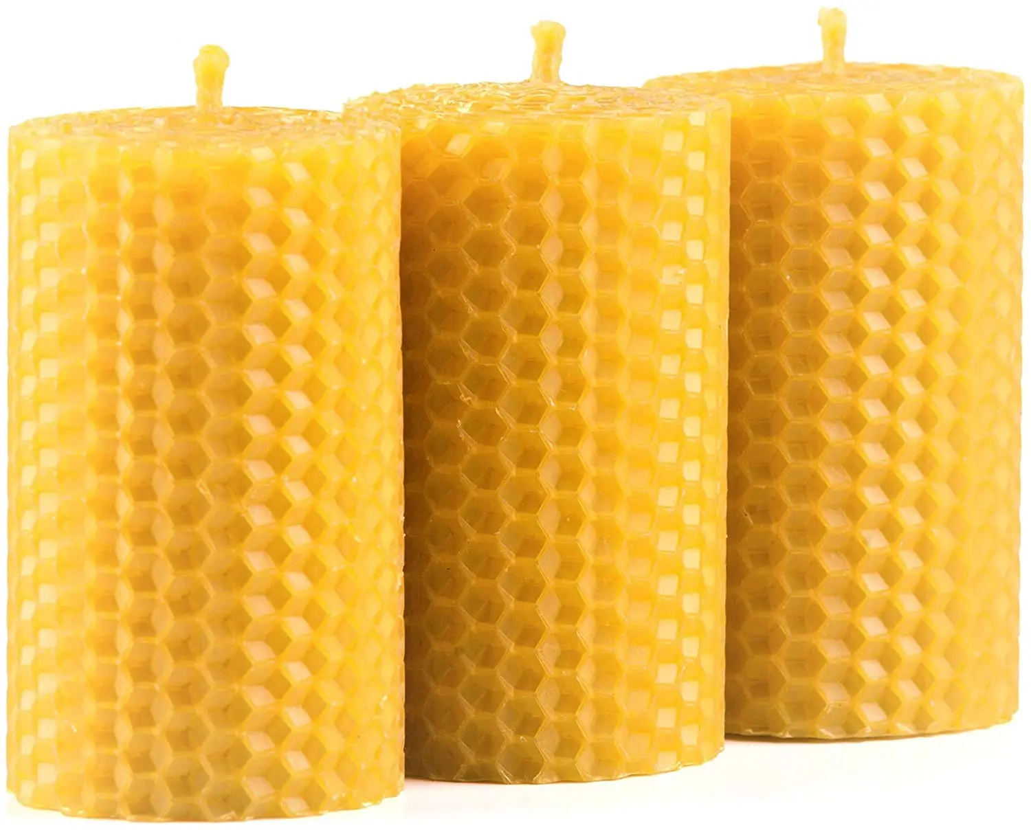 Home Decor Handmade Beeswax Candle 100% Pure and Natural Hand-Rolled Beeswax Pillar Candles