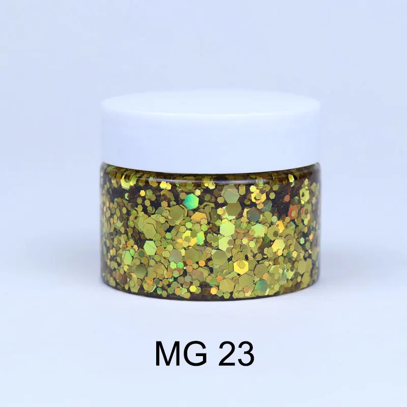 GP 40 мл оптовая продажа безопасный для кожи лица тела волос голографический глиттер ногтей