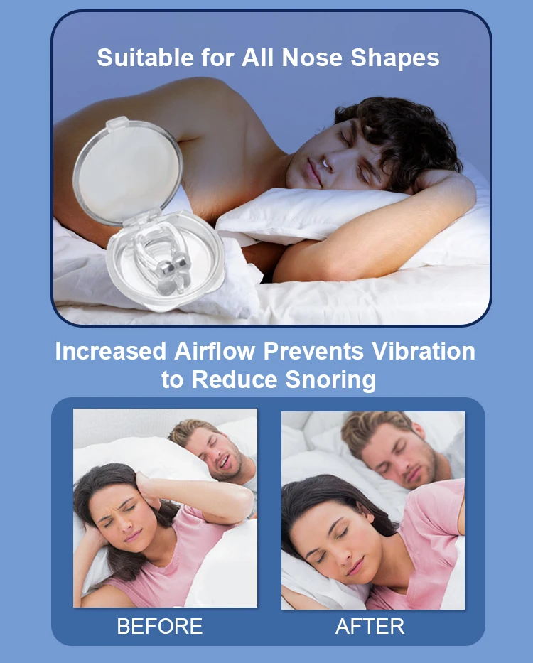 Comfortable Wearing Anti-snore Nasal Clips anti Snoring device for deep sleep