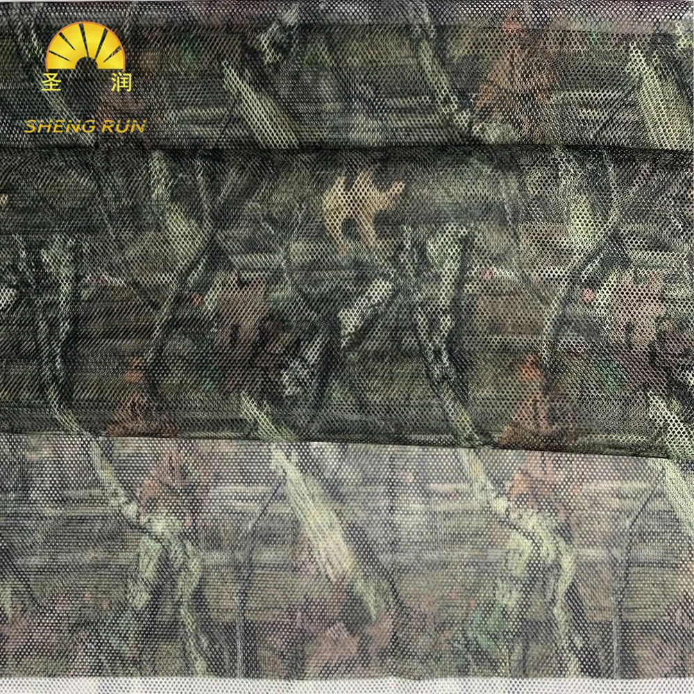 No MOQ Hot Selling Custom 100% Polyester Digital Printing Stretch Knitted Mesh Fabric