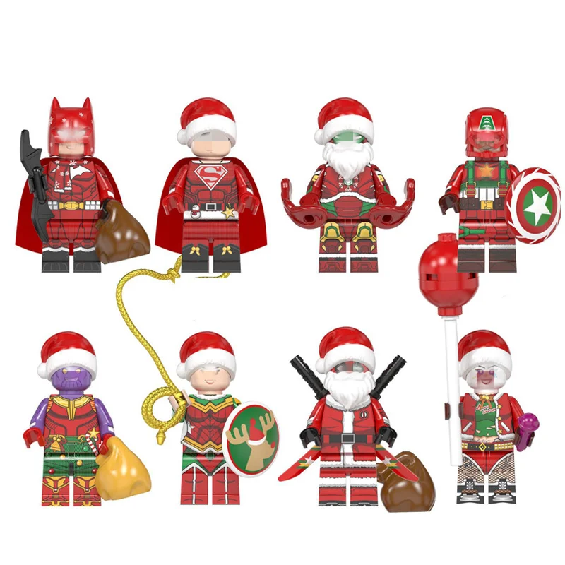 LEGUOGUO Christmas toy Super super hero Space Wars gift spiderman wonder c-3po r2-d2 Building Blocks sets Toys for Kids