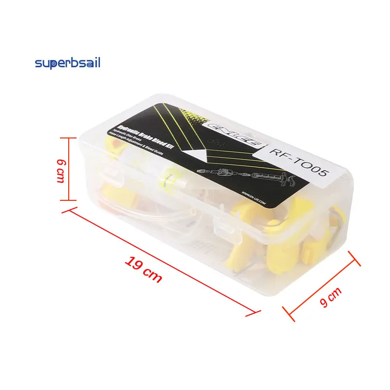 Superbsail 2024 Bicycle Hydraulic Disc Brake Oil Bleed Kit Tools For MAGURA/Avid/Series MTB Road Bike Brake Repair Tool