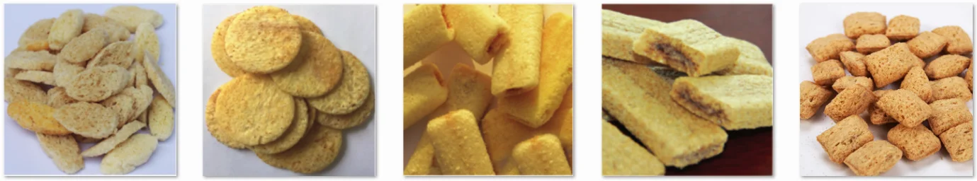 2021 Corn Wheat Puffed Snacks Making Machine Snacks Food Twin Screw Extruder Production Line