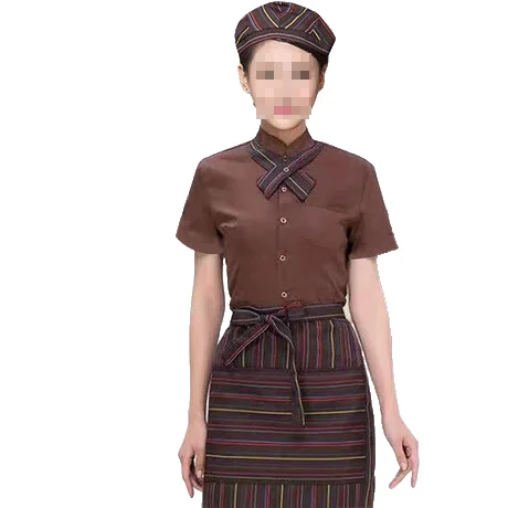 Custom Breathable Chef Workwear Restaurant Kitchen Wear Clothes Short Sleeve Bakery Chef Clothes