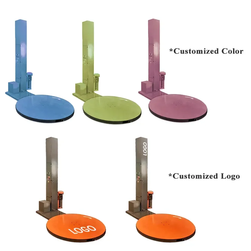 YJNPACK Brand Humanized Intelligent Pallet Stretch Film Protective Skid Wrapper Automatic Packaging Wrap Machine