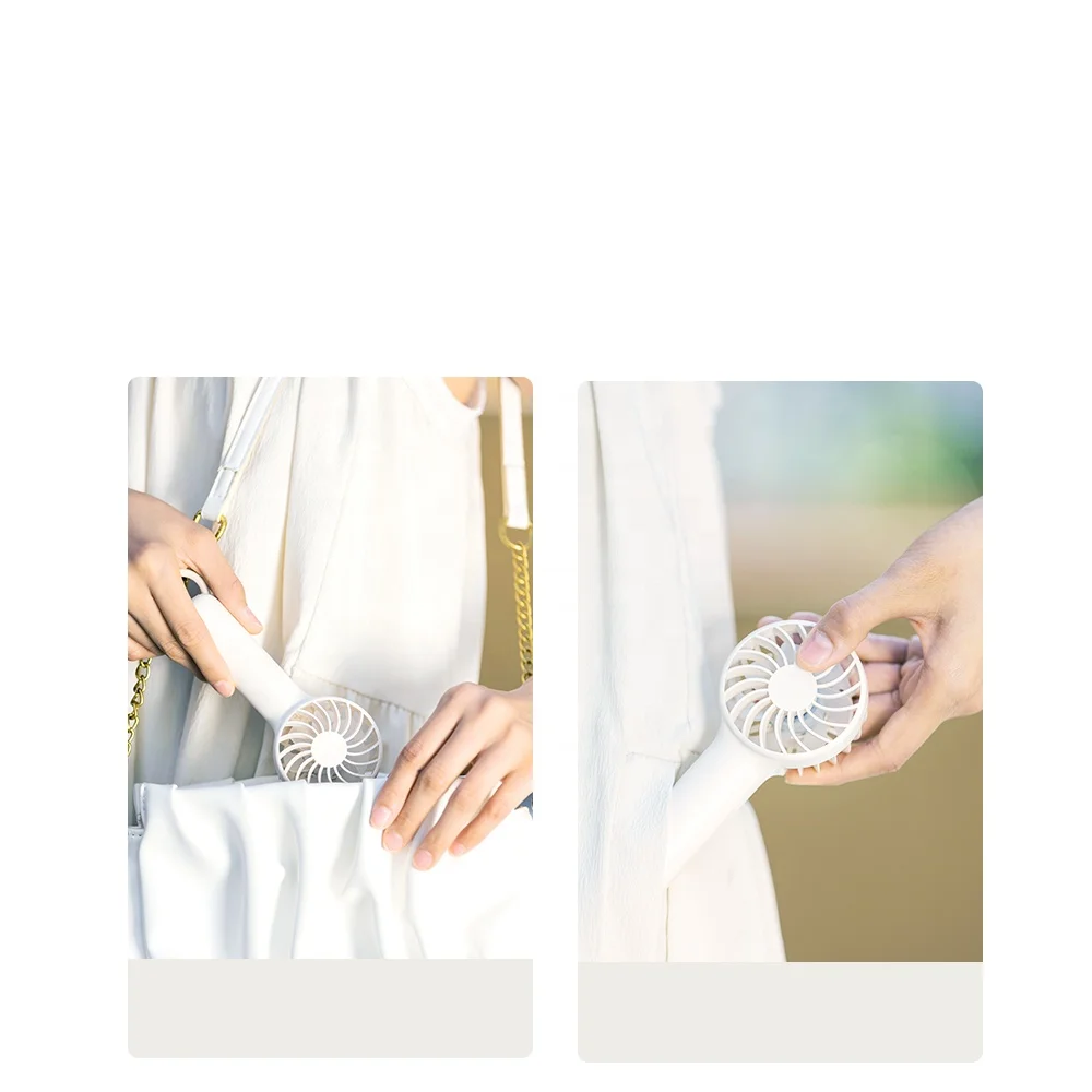 USB Mini Handheld Fan Portable Cute with Four Wind Speeds Custom Logo 5V Electric Power Source Outdoor Household Use