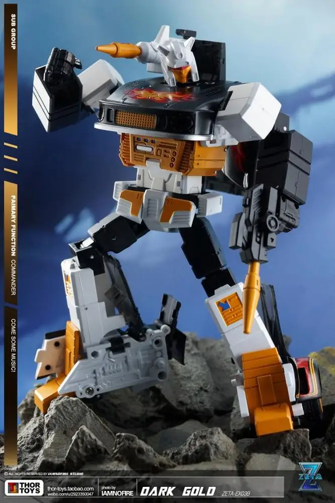 New Transformation Zeta toys ZETA EX-03B DarkGold MP Stepper Figure In Stock Cheap Shipping Fee