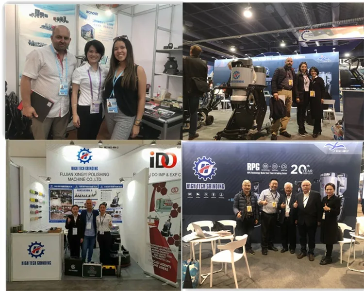 380V 955mm Planetary Dust Free Concrete Floor Surface Preparation Remote Floor  Grinder Polisher