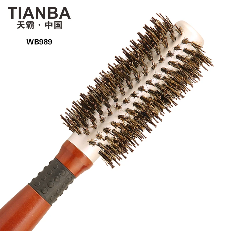 Best Selling Wholesale Ceramic Round Hair Brush With Tip Tail For Salon