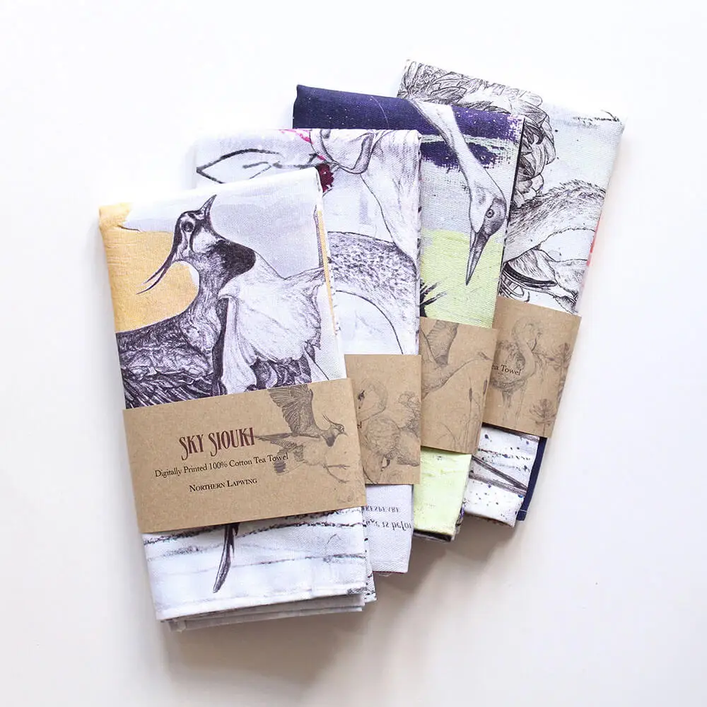 Wholesale Price Custom Printed  Gift Aprons Dog Bandana and Tea Towel Packaging Cardboard Sleeve Craft Paper Wrapper