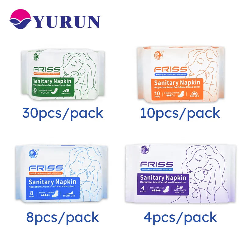 OEM Disposable ultra thin cotton High absorption women sanitary napkins pads menstrual pads sanitar