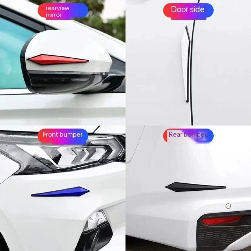 Car Anti Scratch Rubber Strip Rearview Protector Sticker Door Anti Collision Safety Parking Wall Auto Bumper Edge Protection