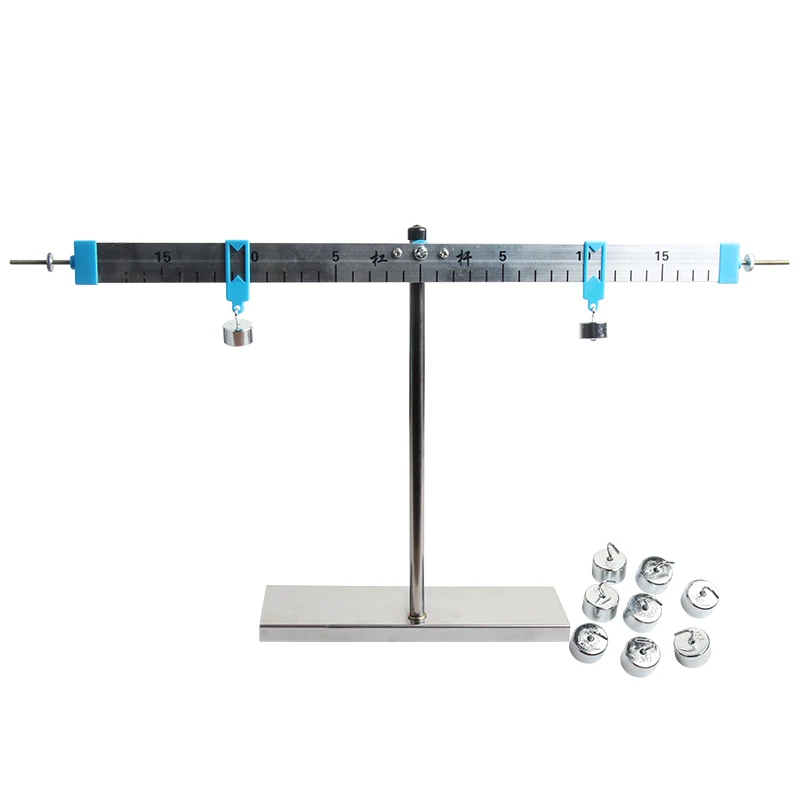 
New Learning Tools Explore Leverage Balance 40cm Lever Ruler Bracket Hook Code Sets Metal Physics Teaching Aids 