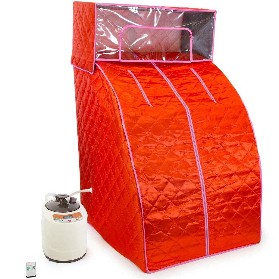 600W Portable FIR/Far Infrared  Weight Loss Detox Tent + Foot Heating pad Steam SPA Sauna Room