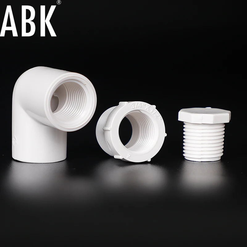 China Famous Manufacturer PVC ANSI Standard Water Supply White Color SCH40 UPVC Female Thread Elbow Pop Socket
