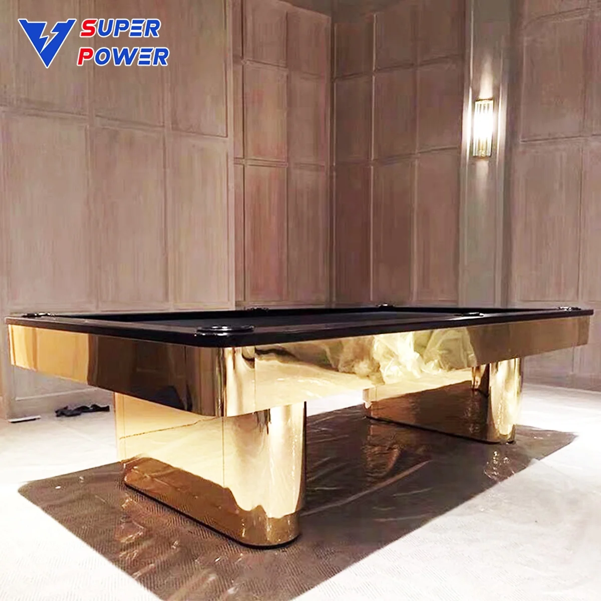 2021 Brand new outdoor modern slate 8ft pool table turnover dining billiard table for sale
