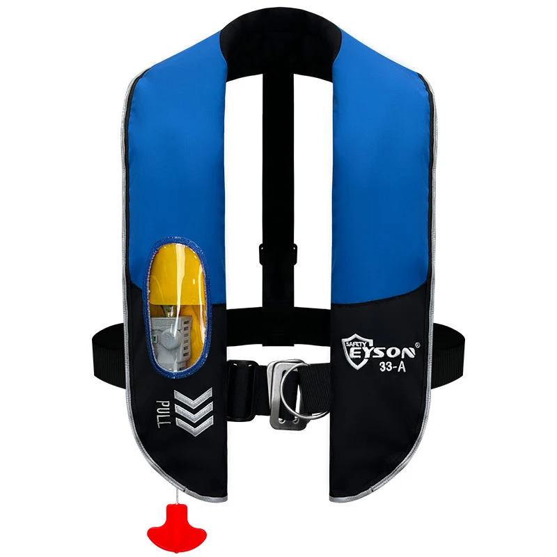Eyson 150N Custom Logo Auto Manual Inflatable Buoyancy Aid With Pocket Fishing Life Jackets For Marine Sports