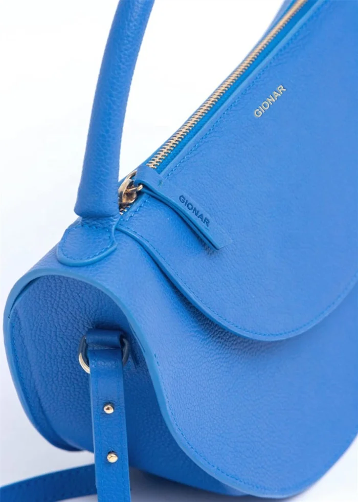 OEM Custom Handbag Logo Private Label Luxury Real Leather Ladies Fashion Half Moon Purses and Handbags Women Shoulder Bags