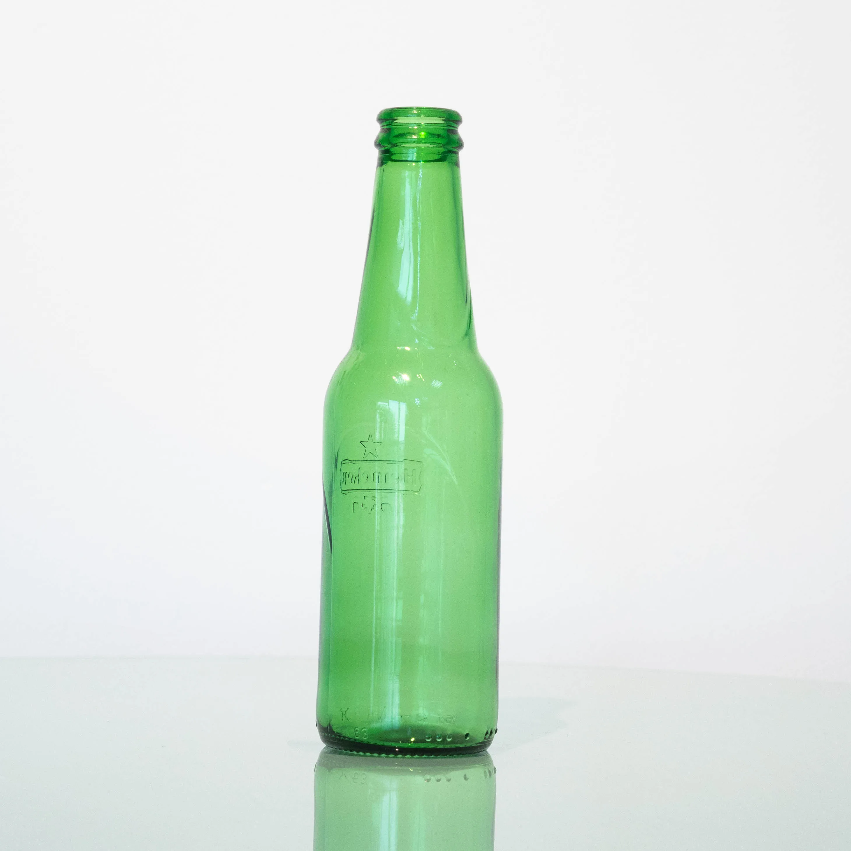 500ml high quality transparency glass beer bottle with swing top cap