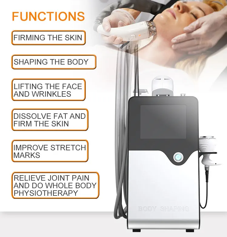 New Technology 5 In 1 Cavitation Beauty Machine RF Roller Infared Ray Vacuum Roller Equipment