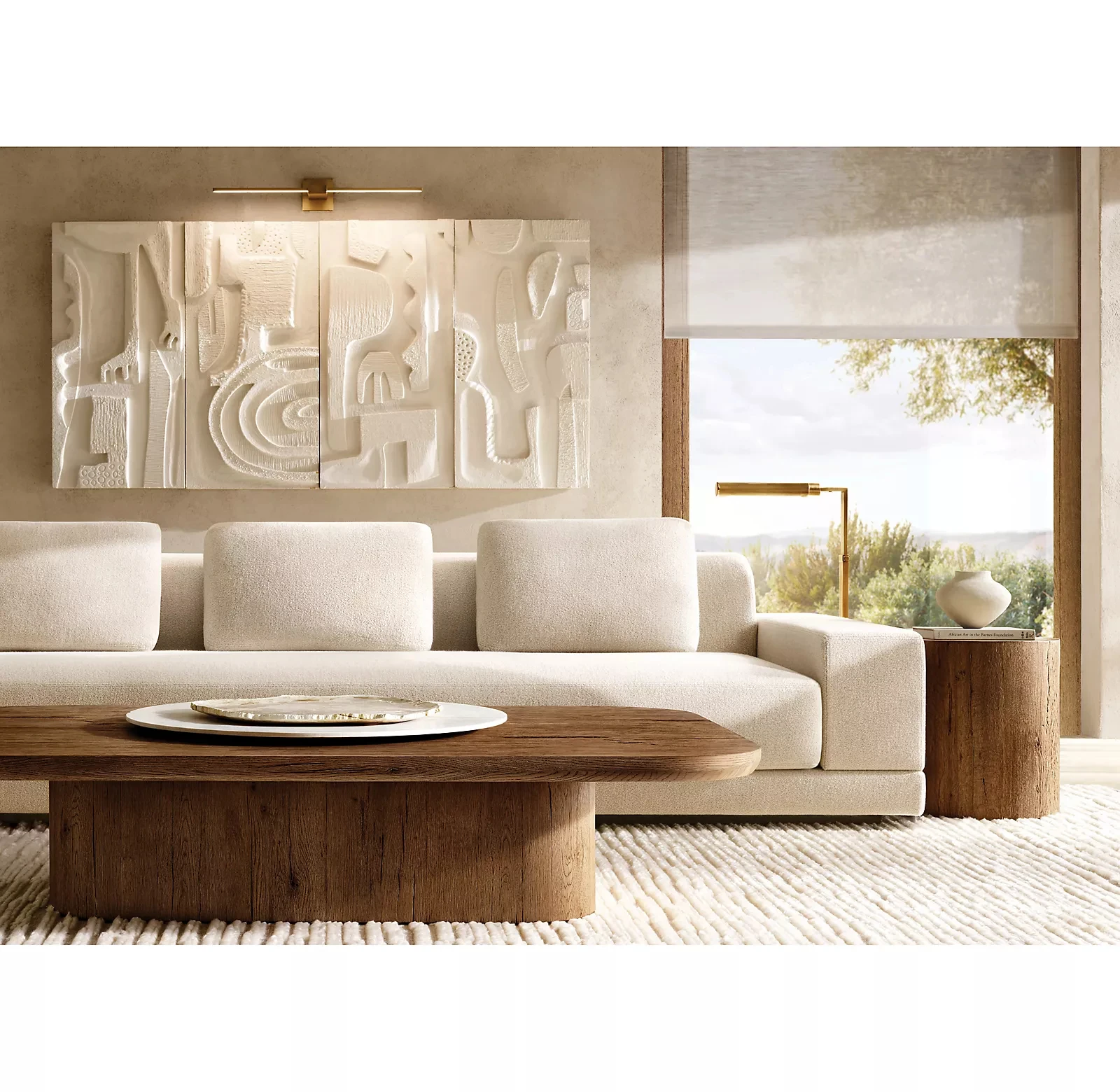 Modern American Style Living Room Furniture Coffee Tables Rectangular Solid Wood Coffee Table