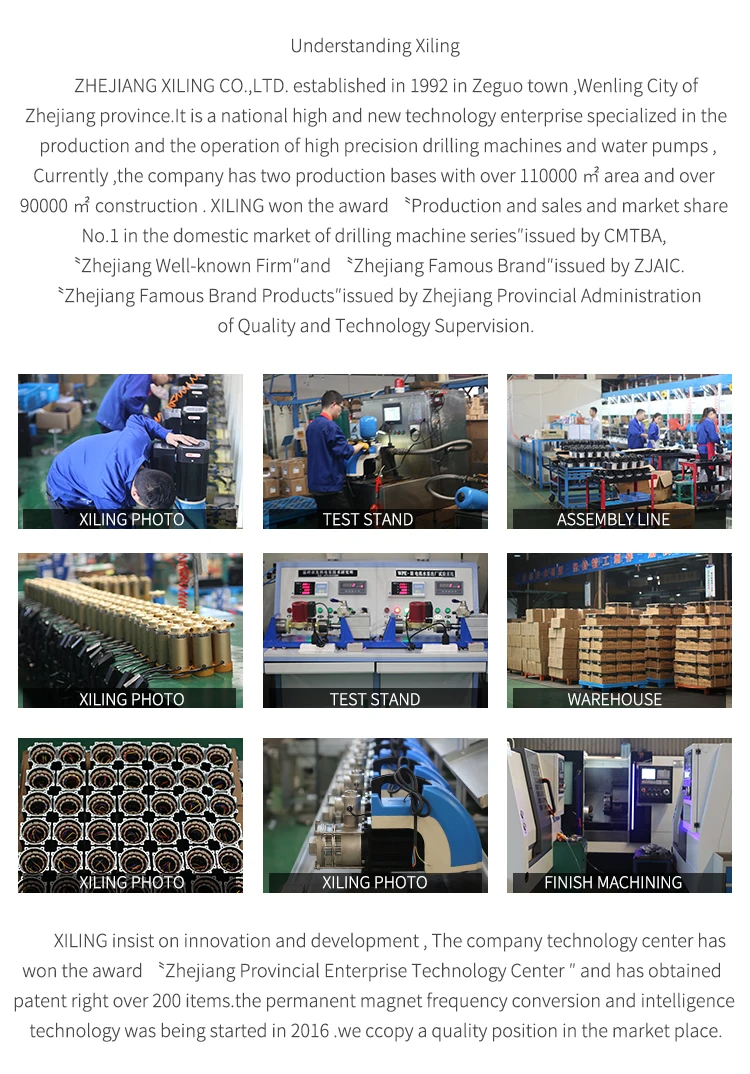 Electric  vertical submersible water pump 2Hp 1.5kw manufacturer for irrigation garden deep well