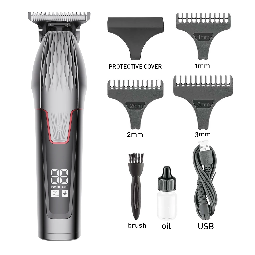 Hair Trimmer Professional hair clippers Set for men Cordless Haircut Trimmer Rechargeable Hair Clipper