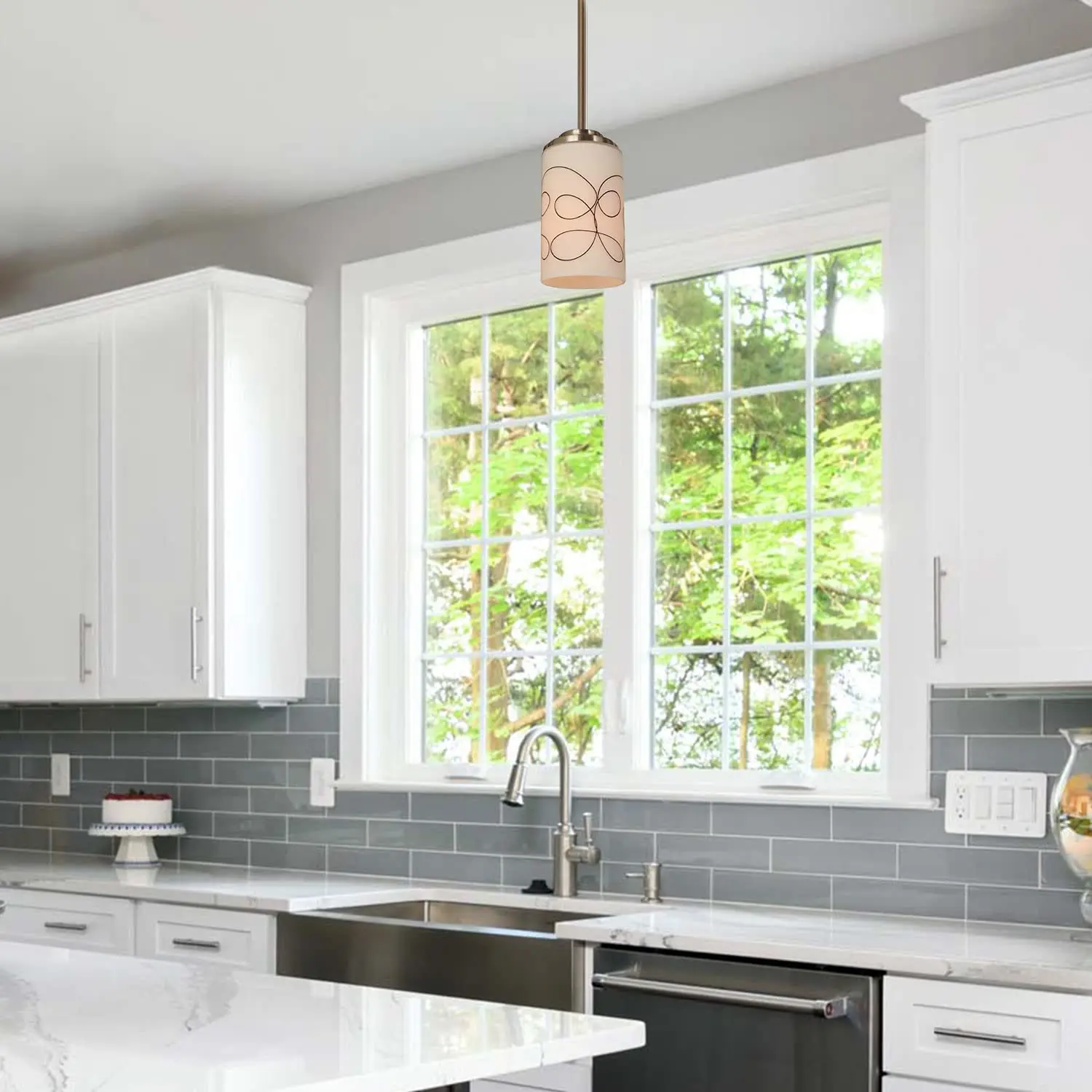 opal white glass lamp shade Replacement glass ceiling Lamp Shade for kitchen