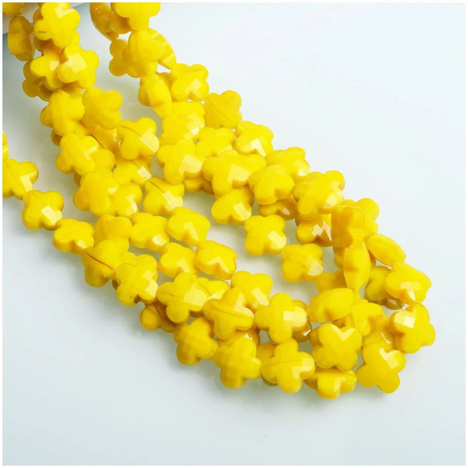 
Alibaba China Online Shopping 16mm Crystal Clover Shape Beads DIY Accessories Women Bracelet Bead 