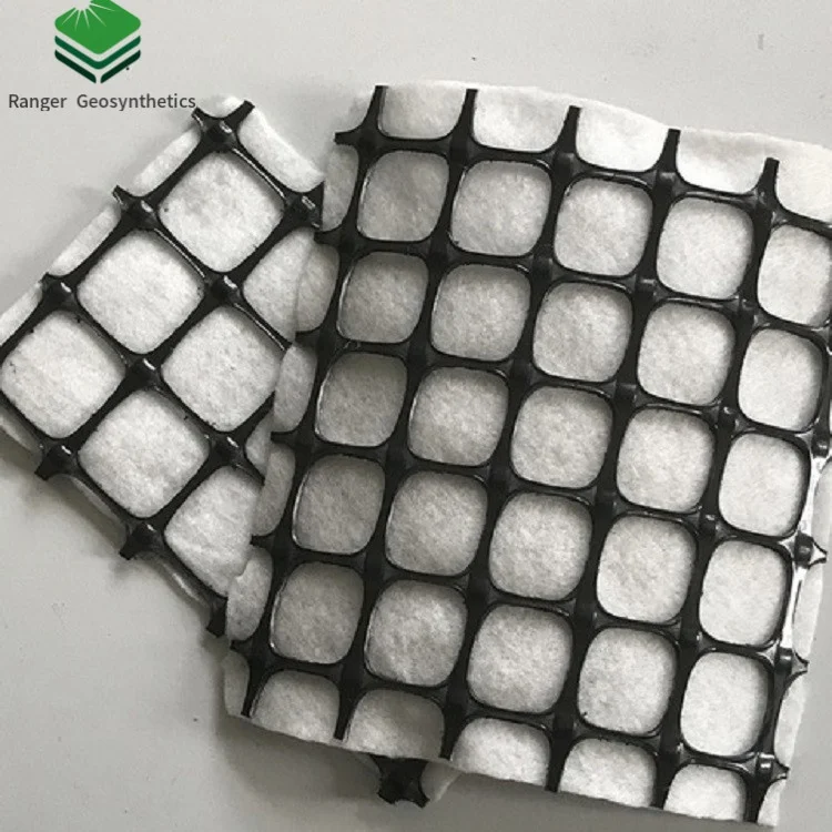 New product plastic geogrid composite geotextile with grid