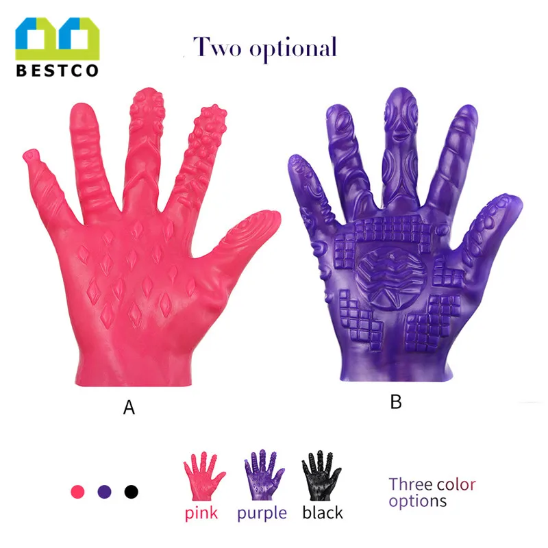 Bestco 3 colors electric magic hand sex toys massage gloves for couple game funny