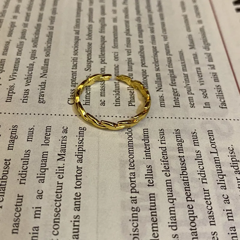 
High quality crystal gold-plated heart shape adjustable opening temperament of restoring ancient ways ring fashion rings 
