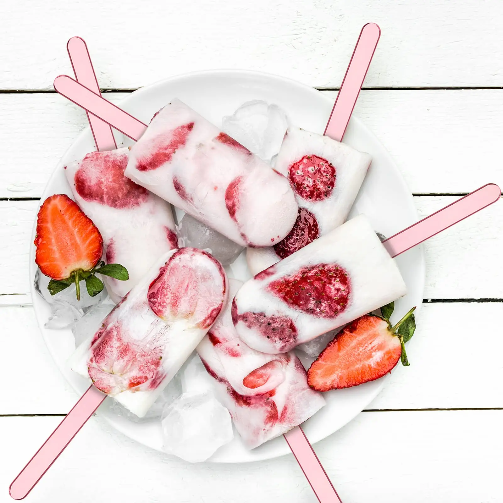 Wholesale Popsicle Stick Reusable Wrapper Acrylic 1*11 CM Ice Cream SticksPopular 2 buyers