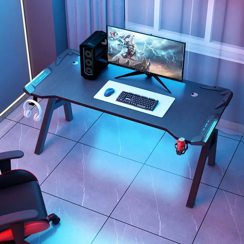 K-Shaped simple princess style girl wood gaming table easy assemble custom latest PC desk gaming pc desk for teen