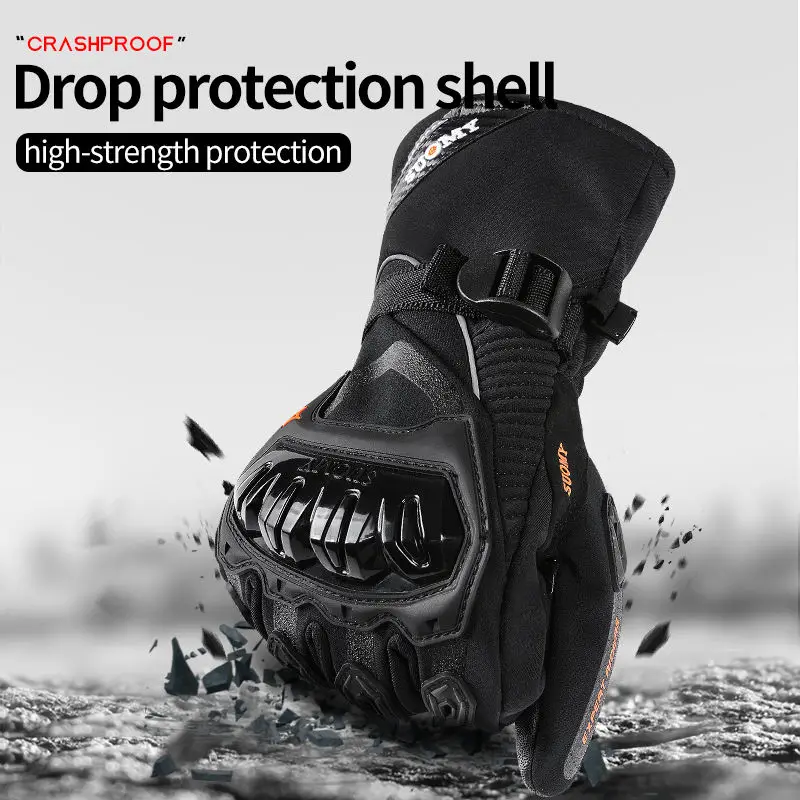 Wholesale Gloves Motorcycle For Winter Full Finger Waterproof Motorcycle Gloves Motorcycle Protection Touch Screen Gloves