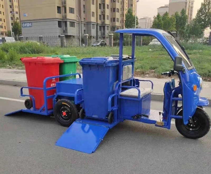 Four-Barrel Electric Garbage Truck Efficient and Reliable Waste Collection Vehicle