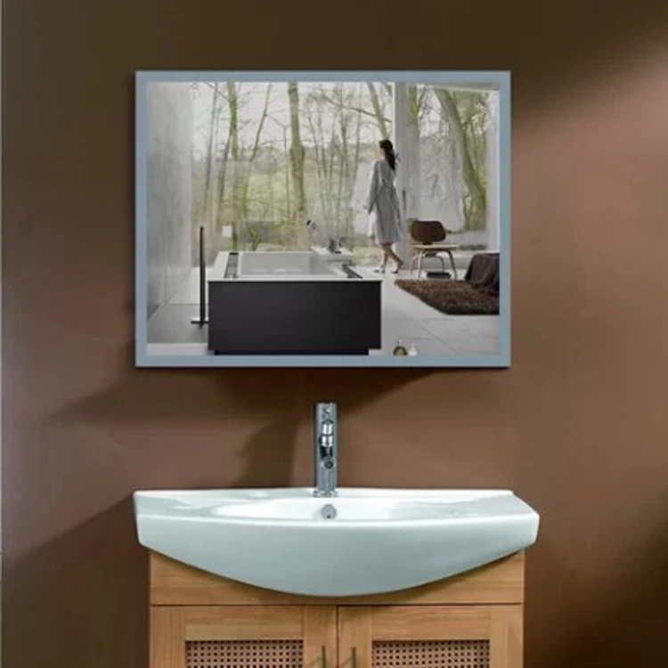 Manufacturers Selling Led Square Mirror Wireless Led Smart Mirror Touch Screen Led Mirror Bathroom