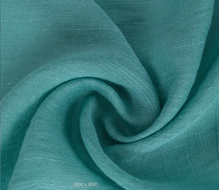Best manufacturer polyester rayon tencel blend woven  dyed fabric TR crepe slub silk solid fabric