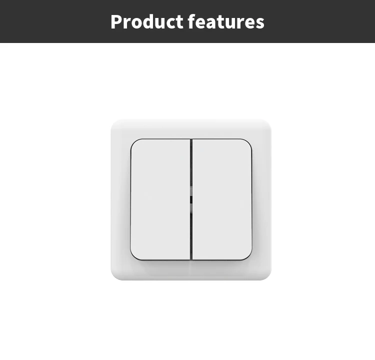 Caravan Accessories 16A 250V 2 Gang 1 Way Electric Switch 65*65mm RV Interior Parts