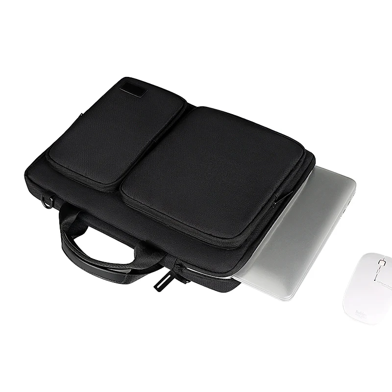 Wholesale Custom Shockproof Fashion Laptop Bag Business Laptop Case Shoulder Messenger Bag for Men Women