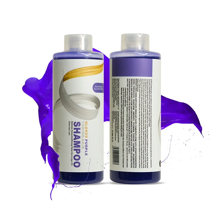 purple shampoo for gray hair Semi-permanent Hair Dye Purple Shampoo And Conditioner