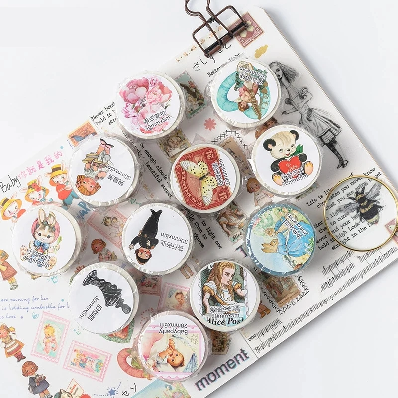 Custom Printing Washi Masking Tapes Easter Party Animals Decorative Adhesive Scrapbooking DIY Paper Japanese Stickers 5M