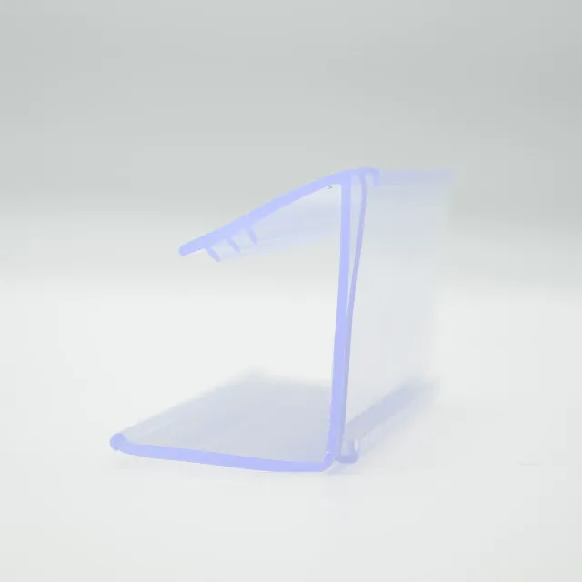 Clear PVC Price Card Holder With Gripper for Promotion