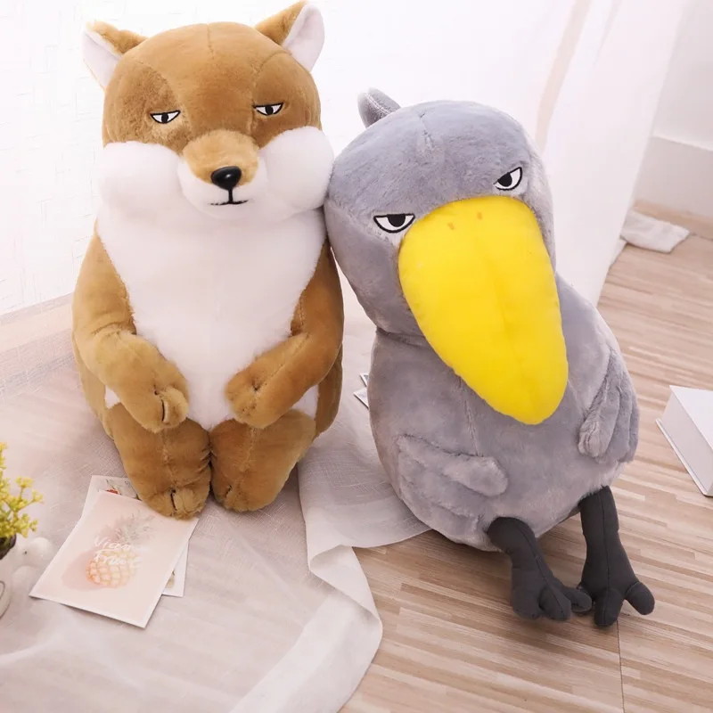 Creative custom Japan stuffed soft doll sitting toucan doll tibetan fox plush toy