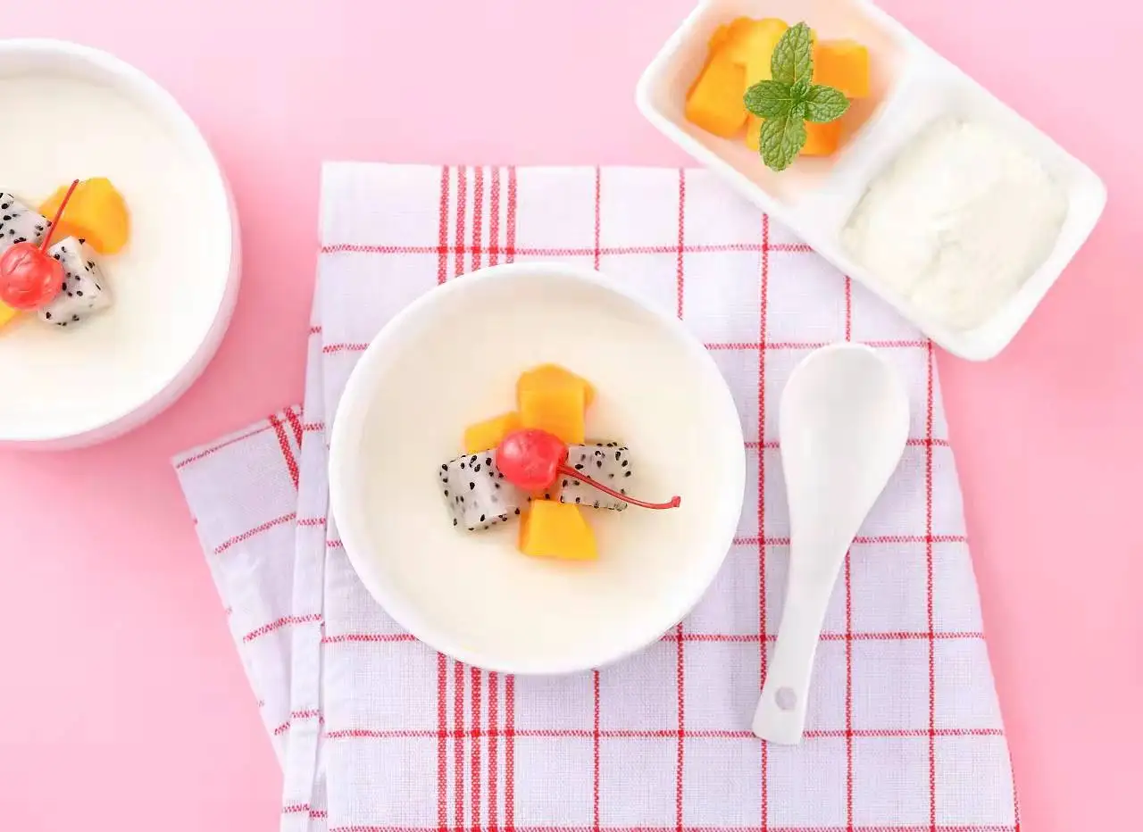 Double skin milk pudding dessert double skin milk powder dessert milk tea raw material baking