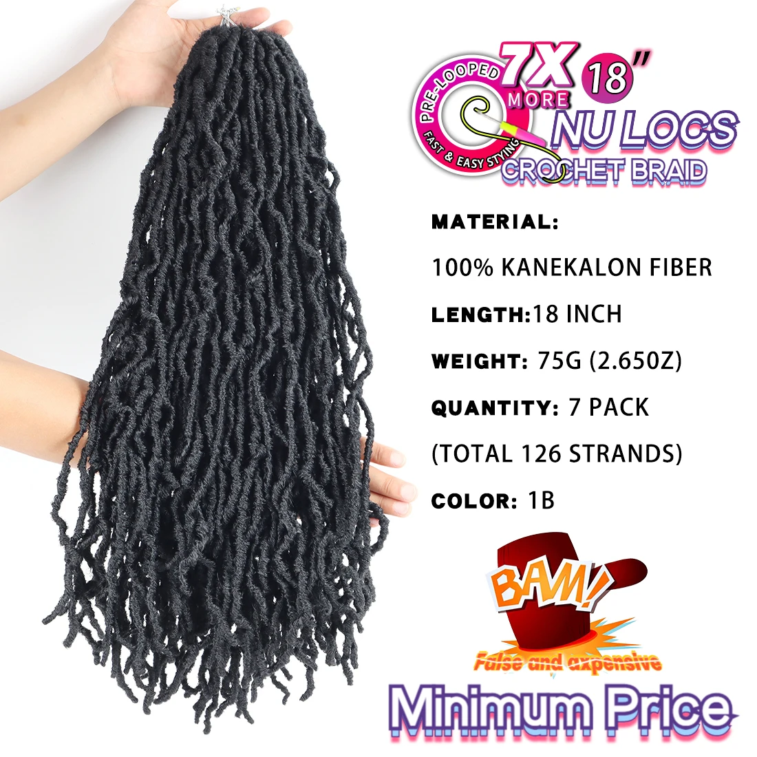  Оптовая цена частная марка boho water curl 18 24 36 дюймов Синтетические вязаные крючком волосы удлинитель Омбре мягкий искусственный nu