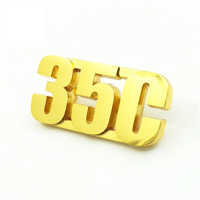 Manufacturer Custom Word Blank Lapel Pins Stainless Steel Butterfly Clutch Letter Brooch Pin