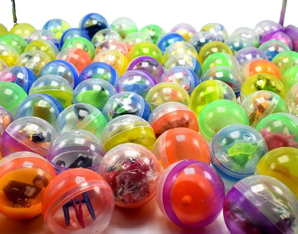 Wholesale 45mm Random Style Round surprise egg toy gashapon plastic small toys capsule for kids