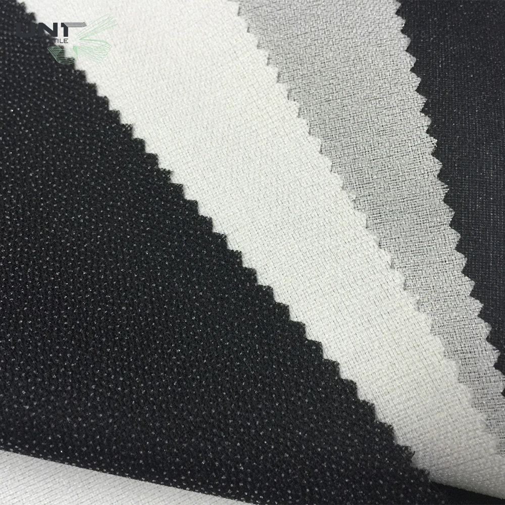 Eco-friendly Sustainable stretch  woven fusing interlining interfacing fusible interlining fabric for suit