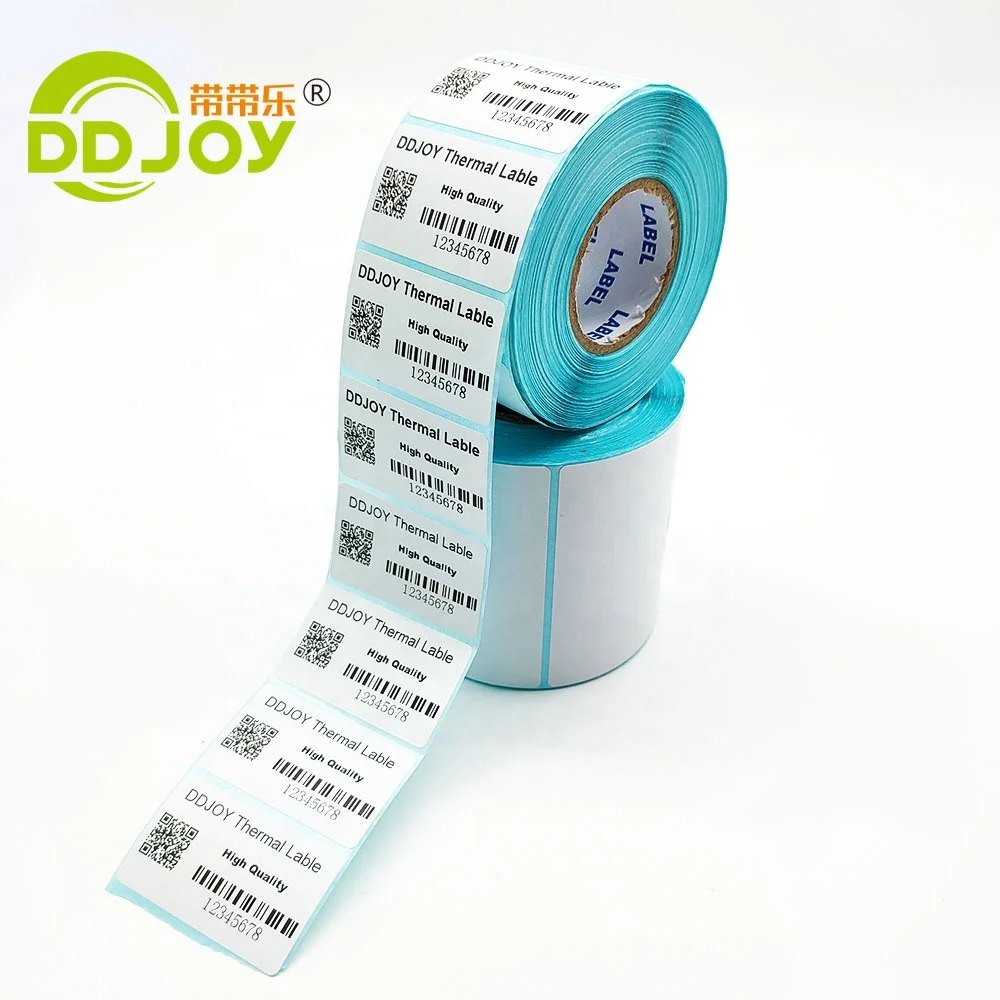 Premium 800 labels per roll 40x30mm plain white self-adhesive eco thermal paper label sticker for weighing scale